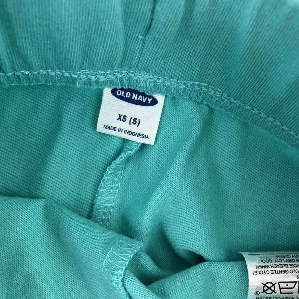 Old Navy Girl's Soft Shorts‎ Size XS 5 Green Elastic Waist NEW